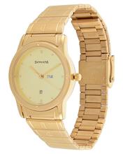 Sonata 7078Ym04 Gold Dial Analog Watch For Men