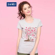 JeansWest LT.H.GREY T-shirt For Women