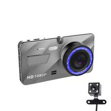 Best car DVR full HD 2Ch vehicle black box 4" 1080P car video dashcam front 170° rear 120° angle starlight G-sensor motion detection