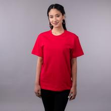 AMPERSAND Baesic Crew Neck Red T-Shirt For Women