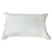 White Striped Cotton Pillow Cover - 17" x 27"