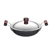 Hawkins Futura Deep-Fry Pan With Stainless Steel Lid (Hard Anodized)- 2.75 L/ 26 cm