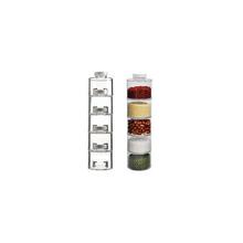 SPICE TOWER STACKING BOTTLES WITH SIFTER LIDS