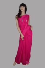 Pink color saree embellished with stone( NCSOPP3)