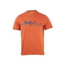 Wildcraft Orange Mountain Graphic Printed T-Shirt For Men