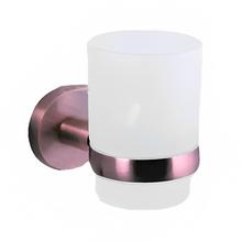 Parryware Nightlife ‎Wall Mounted Tumbler Holder with Glass Red Copper T4994A6