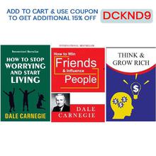 Pack Of 3 Book Set (How To Stop Worrying And Start Living, How To Win Friends And Influence People, Think And Grow Rich)