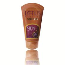 Lotus Herbals Safe Sun Men Advanced Daily UV Shield SPF 30 PA+++ Non-Greasy All Skin Types (100g)-LHR076060