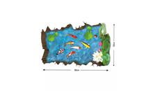 3D Creative Fish Ponds And Lotus Wall Stickers