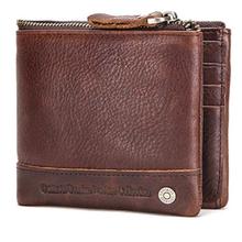 Contacts Beige Men's Leather RFID Blocking Wallet