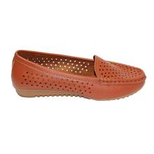 Off-White Laser Cut Flat Slip-On Closed Shoes For Women