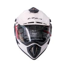 Off Road Dual Visor White Helmets