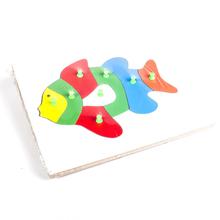 Kconnecting kids LTM-Fish Inset Tray Puzzle with Knobs for kids