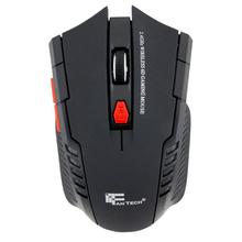 Aafno Pasal Fantech W4 6 Buttons Optical Gaming Game Mouse Mice Wireless For PC Laptop - Black