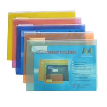 Multicolored A4 Document Storage Clear Bags (5 Piece)