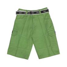 Green Printed Shorts For Boys