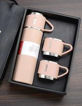 Vacuum Flask Set Stainless Steel Drinking Metal Water Thermos Bottle with Cup 500ML