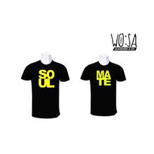 WO:SA Wear Black Soul Mate Couple Tshirt for this Valentine Day