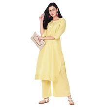 ZIYAA Women's Art Silk Straight Kurta