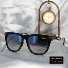 GREY JACK wayfarer hard glass lens with black frame side design sunglasses
