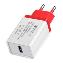 Quick Charge 3.0 2.0 USB EU Plug Charger Travel Wall 5V 3.5A Fast Charge Adapter For Samsung Xiaomi Tablets Mobile Phone Charger