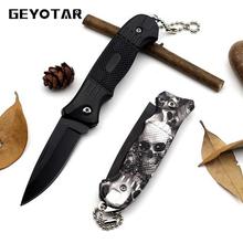 Mini Survival Knife Portable Key Fold Camping Tactical Folding Pocket Ring Outdoor Tools Hunting Edc Stainless 2017 Rushed Sale