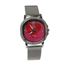 Stone Studded Steel Meshed Strap Analog Watch For Women