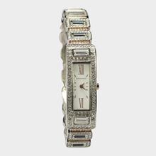 Romanson RM7244TL Silver Stone Studded Strap Analog Watch For Women - White