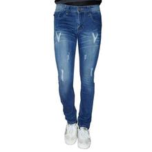 Blue Slim Fit Washed Jeans For Men