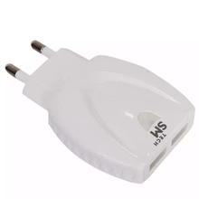 SM tech 2 Port Auto-ID Travel Charger (SM-C4) - White