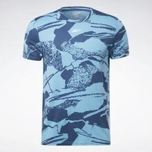 Reebok Blue WOR AOP SS TEE Training T-Shirt For Men HA1065