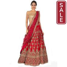 SALE-Fast Fashions Women's Taffeta Silk Heavy Embroidery