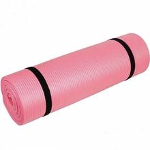 NBR Yoga Mat  10 MM Anti Skid Yoga Mat With Carry Strap-Color May Vary