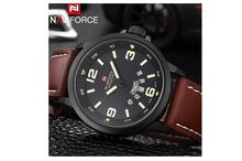 NaviForce Black Day Date Function Analog Watch For Men - NF9028