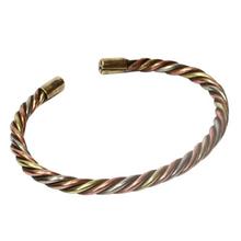 Copper/Golden/Silver Three Metal Twisted Bracelet - Unisex