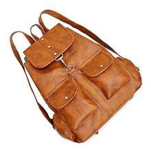 SALE-SPLICE PU Leather Backpack School Bag Student