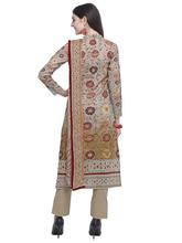 Stylee Lifestyle Olive Cotton Printed Dress Material