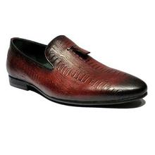 Gallant Gears Red Slip On Formal Leather Shoes For Men - (139-A3)