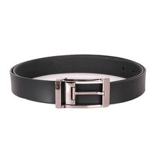 Black Formal Solid Leather Belt for Men-LPBE-020