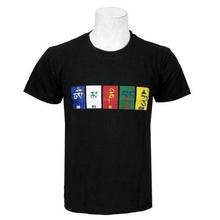 Black Round Neck Printed T-Shirt For Men