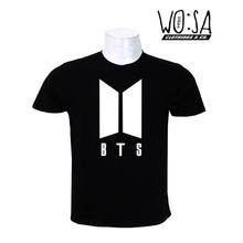 WO:SA "BTS #A.R.M.Y" Print Black Unisex Tees