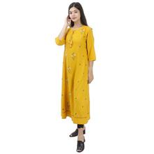 Mustard Long Kurti