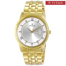 Titan Karishma 1774YM01 Champagne Dial Analog Watch For Men - Golden