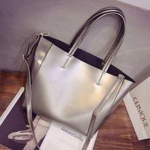 Korean Design Shiny  Pu Leather Shoulder Bag for Women