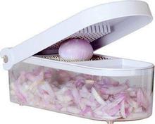 Ganesh Fruit/Vegetable Chopper With Silicon Brush & Spatula- Color Assorted