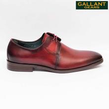 Gallant Gears Wine Red Leather Lace Up Formal Shoes For Men - (MJDP31-18)