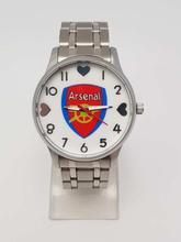 Football Arsenal Club Dialed Silver Chain Analog Watch For Men