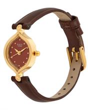 Titan Red Dial Analog Watch For Women - 2296Yl04