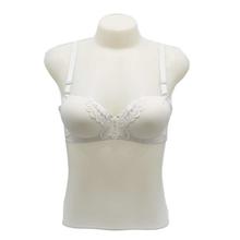 White Butterfly Design Bra For Women