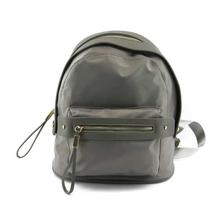 Grey Front Pocket Backpack For Women